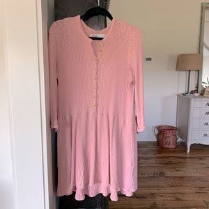 Free People Blossom Button-Up T-Shirt Dress